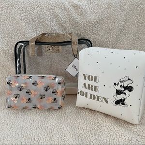 Disney Minnie Mouse 3 piece toiletry bags